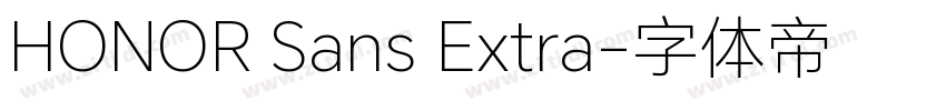 HONOR Sans Extra字体转换